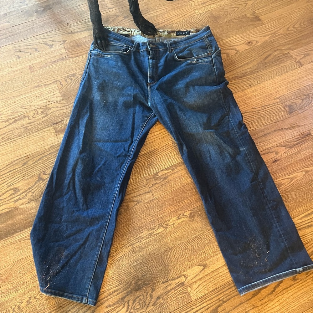 oxcart jeans sz 40 used lightly no holes zipper good